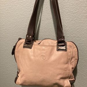 Robert Pietri Tan leather shoulder bag
